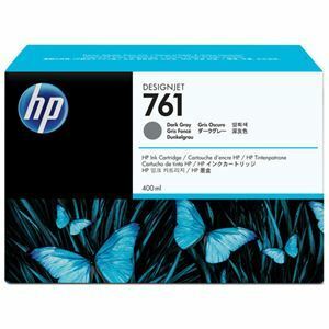 【新品】（まとめ） HP761 インクカートリッジ ダークグレー 400ml 染料系 CM996A 1個 【×3セット】