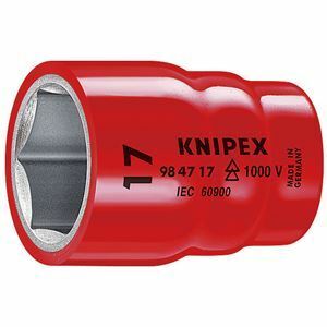 【新品】KNIPEX（クニペックス）9847-18 （1／2SQ）絶縁ソケット 1000V