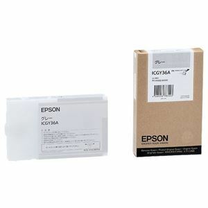 【新品】(まとめ) エプソン EPSON PX-P／K3インクカートリッジ グレー 110ml ICGY36A 1個 【×10セット】
