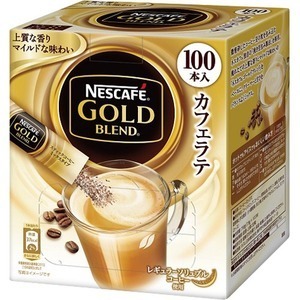 【新品】（まとめ）ネスレ ネスカフェ ゴールドブレンドコーヒーミックス(カフェラテ） 1箱（100本）【×5セット】