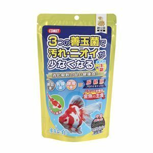 【新品】（まとめ） コメット 金魚の主食 納豆菌 中粒 200g （ペット用品） 【×10セット】