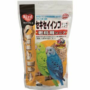 【新品】（まとめ） クオリス セキセイインコ 老鳥用 （皮付タイプ）400g （ペット用品） 【×10セット】