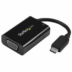 【新品】StarTech.com USB-C-VGA変換アダプタ 2048×1280 Power Delivery対応 CDP2VGAUCP 1個