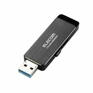 【新品】エレコム USB3.0ハードウェア暗号化USBメモリ 4GB ブラック MF-ENU3A04GBK 1個