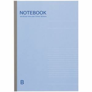 【新品】TANOSEE ノートブック セミB5 B罫6mm 50枚 ブルー 1セット（120冊）