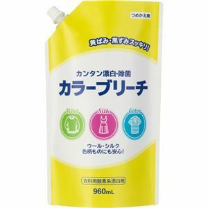 【新品】（まとめ）ミツエイ 衣料用カラーブリーチ つめかえ用 960ml 1セット（10個） 【×3セット】