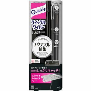 【新品】（まとめ）花王 クイックルワイパー BLACK 1セット（3本） 【×3セット】