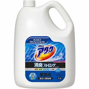 【新品】（まとめ）花王 アタック 消臭ストロング ジェル 業務用 4kg 1本 【×5セット】