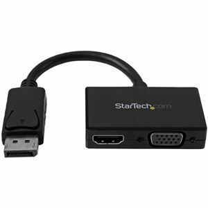 【新品】（まとめ）StarTech.com DisplayPort-HDMI/VGA変換アダプタ ツーインワン（2-in-1） トラベルAVアダプタ