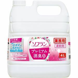 【新品】（まとめ）ライオン ソフラン プレミアム消臭 フローラルアロマの香り 業務用 4L 1本 【×3セット】