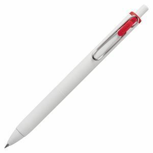 【新品】（まとめ）三菱鉛筆 ゲルインクボールペン ユニボール ワン 0.38mm 赤 （軸色：オフホワイト） UMNS38.15 1本 【×50セット