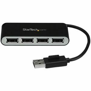 【新品】（まとめ）StarTech.com 4ポート USB2.0ハブ 本体一体型ケーブル付き コンパクトミニUSBハブ バスパワー対応 ST4200