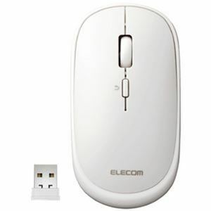 【新品】（まとめ）エレコム 薄型無線マウス ホワイト M-TM10DBWH【×3セット】