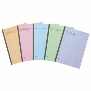 【新品】（まとめ）TANOSEE ノートブック セミB5 A罫7mm 30枚 5色パック 1パック（5冊） 【×30セット】