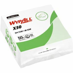 【新品】（まとめ）日本製紙クレシア ワイプオール X50 4つ折り 超薄手 1パック（50枚） 【×5セット】