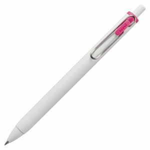 【新品】（まとめ）三菱鉛筆 ゲルインクボールペン ユニボール ワン 0.38mm ピンク （軸色：オフホワイト） UMNS38.13 1セット（10本