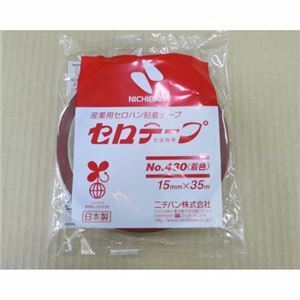 【新品】（まとめ）ニチバン セロテープ No.430赤 15mm×35m 4301-15【×30セット】