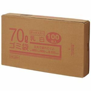 【新品】（まとめ）クラフトマン 70Lゴミ袋 乳白 ボックス入 100枚【×5セット】