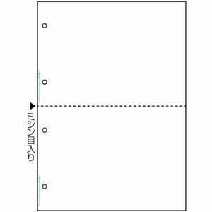 【新品】(まとめ) ヒサゴ マルチプリンタ帳票 抗菌タイプ A4 白紙 2面 4穴 BPK2003 1冊(50枚) 【×5セット】