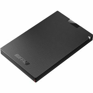 【新品】（まとめ）バッファロー USB3.2(Gen1)ポータブルSSD Type-A＆Cケーブル付属 500GB ブラック SSD-PGC500U3
