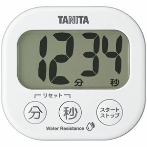 【新品】タニタ 洗えるでか見えタイマー ホワイト TD-426-WH 1個