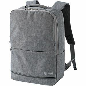 【新品】サンワサプライ カジュアルPCバックパック 15.6型ワイド対応 グレー BAG-BP16GY 1個