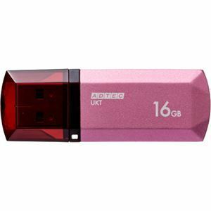 【新品】（まとめ）アドテック USB2.0キャップ式フラッシュメモリ 16GB パッションピンク AD-UKTPP16G-U2R 1個【×10セット】