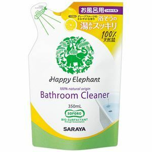 【新品】（まとめ）サラヤ ハッピーエレファントバスクリーナー 詰替用 350ml 1個【×5セット】