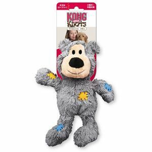 【新品】(まとめ) KONG(コング) ワイルドノット テディ M グレイ (ペット用品) 【×3セット】