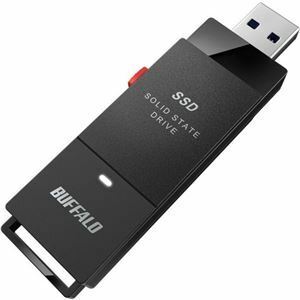 【新品】バッファロー USB3.2(Gen1)ポータブルSSD スティック型 250GB ブラック SSD-PUT250U3-BKC 1台