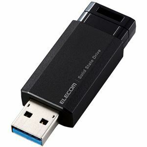 【新品】エレコム 外付けポータブルSSD500GB ブラック ESD-EPK0500GBK 1台