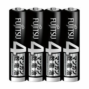 【新品】FDK 富士通 マンガン乾電池 単4形R03U（4S） 1セット（40本：4本×10パック）