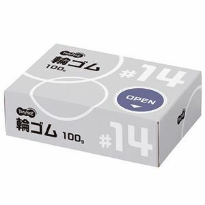 【新品】(まとめ）TANOSEE 輪ゴム #14 100g1箱【×20セット】