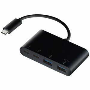 【新品】エレコム USBType-Cコネクタ搭載USBハブ（PD対応） ブラック U3HC-A424P10BK 1個