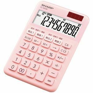 【新品】(まとめ）シャープ カラー・デザイン電卓 10桁ミニナイスサイズ ピンク系 EL-M336-PX 1台【×5セット】
