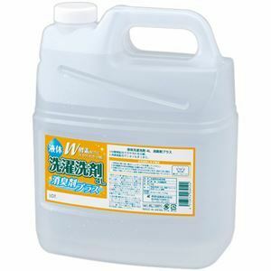 【新品】熊野油脂 ファーマアクト 液体洗濯洗剤消臭剤+ 4L/本 1セット（4本）