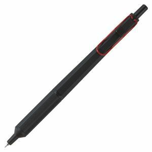 【新品】(まとめ) 三菱鉛筆 油性ボールペン ジェットストリーム エッジ 0.38mm 黒 (軸色：ブラックレッド) SXN100338BK15 1本