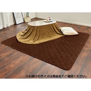 【新品】パーソナル ラグ マット ふつうタイプ 約200×295cm ブラウン 保湿 吸湿 発熱 蓄熱 洗える ホットカーペット対応 床暖房対応