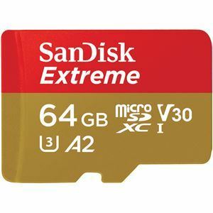 【新品】サンディスク エクストリーム microSDXC UHS-I カード 64GB SDSQXAH-064G-JN3MD