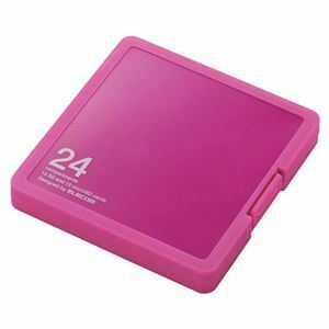 【新品】（まとめ） エレコムSD／microSD用メモリカードケース プラスチックタイプ ピンク インデックス台紙付 CMC-SDCPP24PN1個