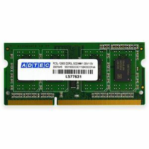 【新品】アドテック DOS/V用DDR3-1600 SO-DIMM 8GB×2枚組 ADS12800N-8GW 1箱