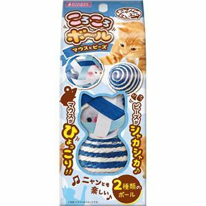 【新品】（まとめ）にゃんこたいむ ころころボール マウスとビーズ【×5セット】 (猫用玩具)