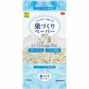 【新品】（まとめ）ハムスターがほぐす 巣づくりペーパー 200g【×5セット】 (小動物用品/マット)