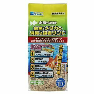 【新品】（まとめ）金魚メダカの消臭＆吸着サンド 0.7L【×6セット】 (観賞魚/水槽用品)