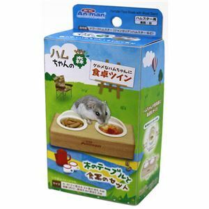 【新品】（まとめ）ハムちゃんの森 食卓ツイン【×3セット】 (小動物用品/食器・給水器)