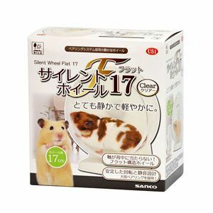 【新品】（まとめ）サイレントホイール フラット17 クリアー【×3セット】 (小動物用品/玩具)