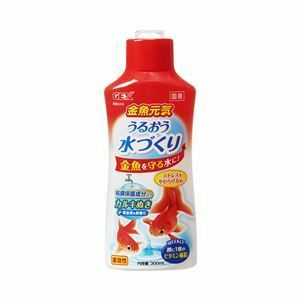 【新品】（まとめ）金魚元気 うるおう水づくり 300ml【×5セット】 (観賞魚/水槽用品)