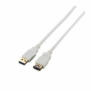 【新品】(まとめ)エレコム USB3.0延長ケーブル(A-A) USB3-E20WH【×3セット】