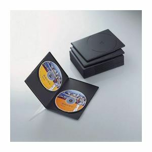 【新品】(まとめ)エレコム スリムDVDトールケース CCD-DVDS06BK【×10セット】