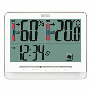 【新品】タニタ デジタル温湿度計 ホワイト K20611315